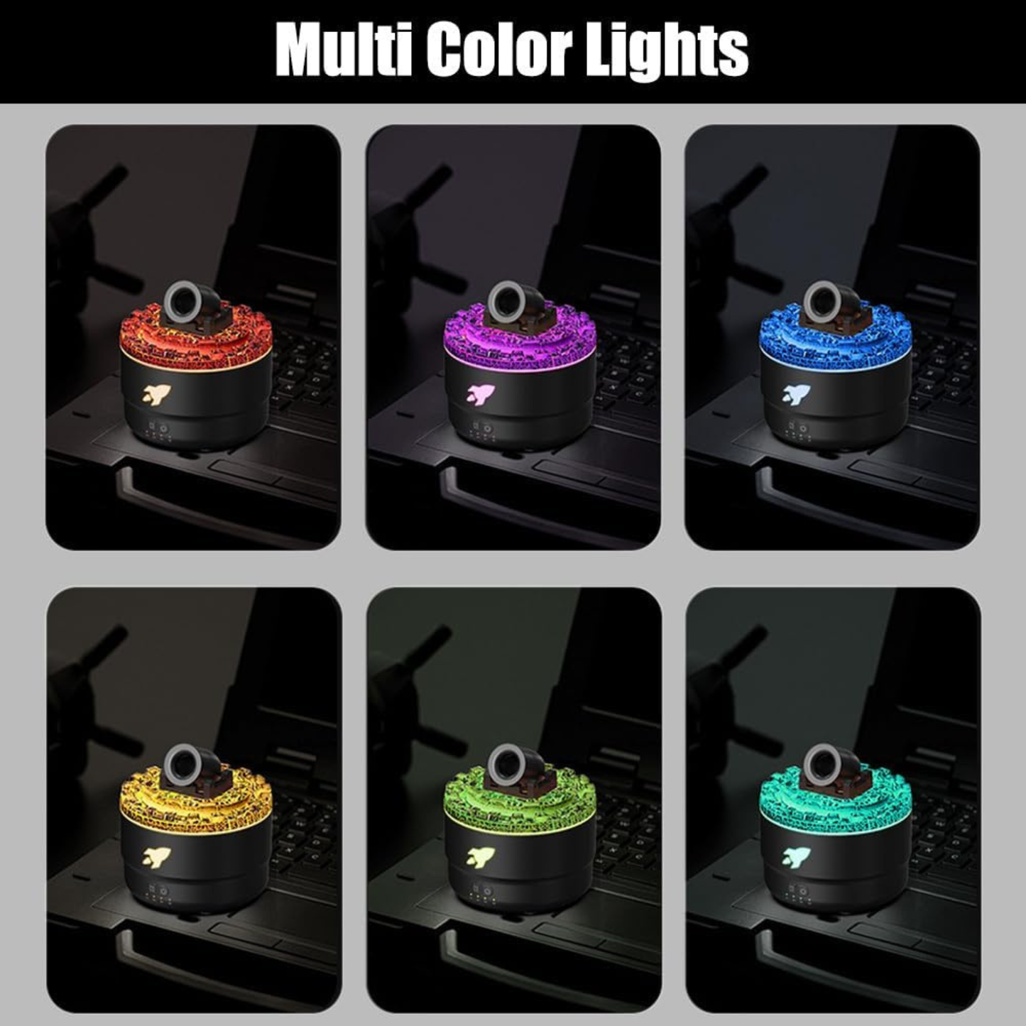 Humificador de aromas con cañon LED